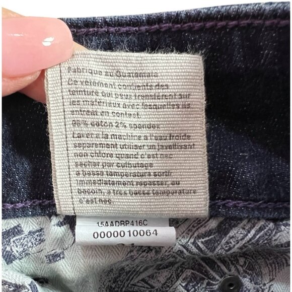 Pilcro Anthropologie Jeans Women Size 31 Flare Bootcut Dark Wash Denim Stretch - Picture 12 of 16